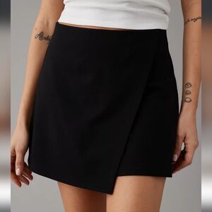 NWT XL American Eagle It Knit Asymmetrical High-Waisted Mini Skort